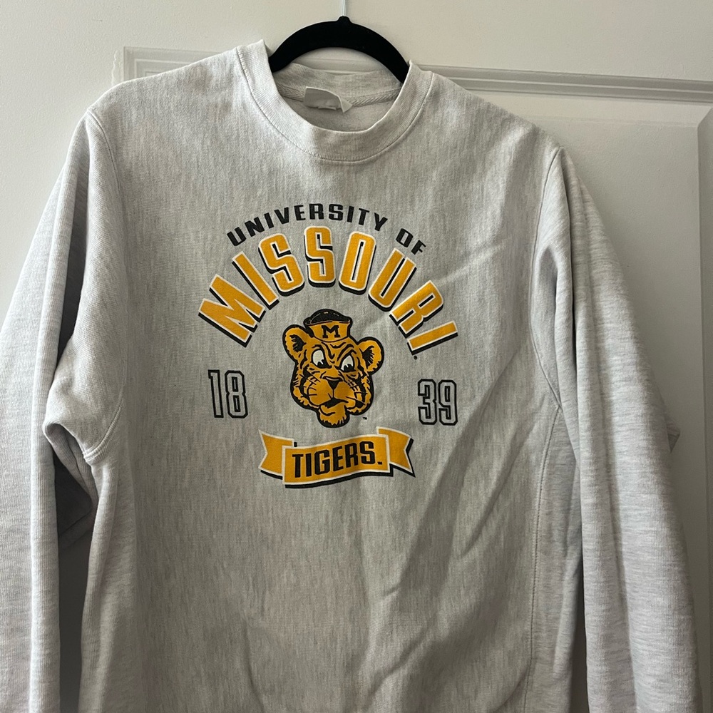 Champion Gray Mizzou Sweatshirt